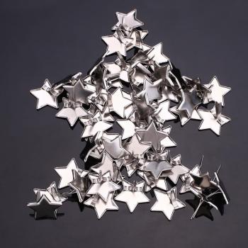 Ornements de Fête : Broches Étoiles 14mm, 50 pièces/sac