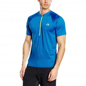 North Face M Flight Series Herren T-Shirt 1/4 Zip Bomber Blau L