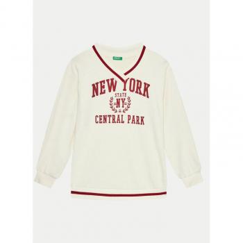 Benetton Regular Fit Sweatshirt Écru