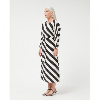 Vestido midi rayas diagonales Compañía Fantástica