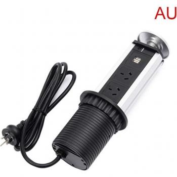 Système de Prise Rétractable 3 Prises 2 USB