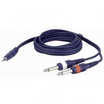 Audio adapter cable DAP FL31 with Mini Jack to 2x Mono Jack (1.5 m)