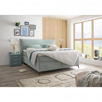 Mint‑Boxspringbett Seattle – ED EXCITING DESIGN, harte Kokosecke, weicher Filztopper