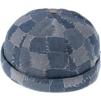 Unisex Rolled Cuff Denim Docker Hat