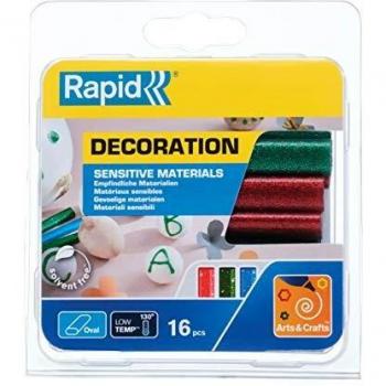 Colla Rapid Oval a Bassa Temperatura Glitter Rosso Verde Blu