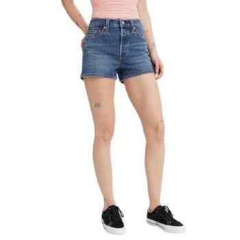 Levi’s Short Vaquero 501 Original Tiro Alto Mujer – Rojo Sangre