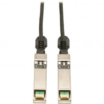 10G Passive Twinax Copper SFP Cable, 0.5 Meters, 10‑inch, Black