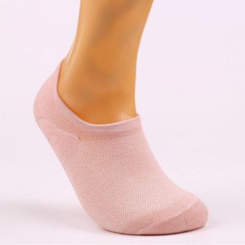 5 Pairs of Women’s Invisible Bamboo Cotton Socks, Solid Color