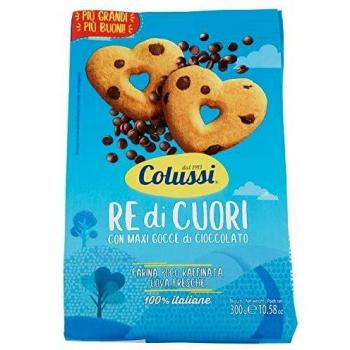 Frollini Re di Cuori con Gocce di Cioccolato, 300g