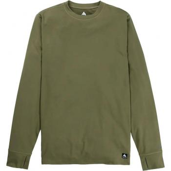 Sudadera Burton Midweight Crew Hombre Forest Moss Verde Oliva