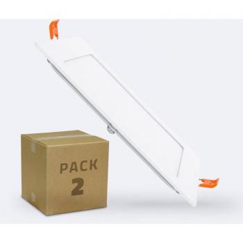 Placa LED 12 W SuperSlim 153 × 153 mm – Dúo de unidades (Blanco Neutro 4000 K)