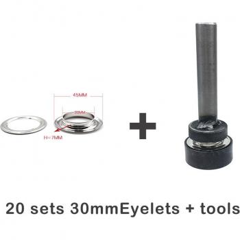 30-40mm Metal Buttonhole Installation Tools with Bonus Eyelets