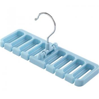 Space-Saving Rotatable Rack for Belts and Scarves