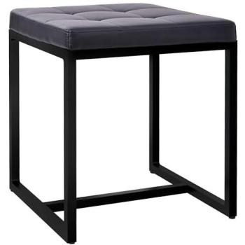 Hochwertiger Sitzhocker Barci in Schwarz