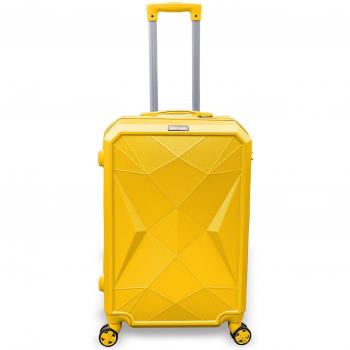 Coral High Diamond ABS Yellow Medium Baggage 16627