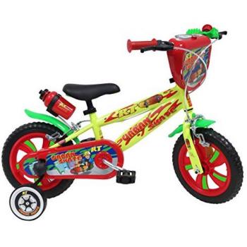 Vélo urbain 12 pour enfants <90 cm avec plaque avant, bidon et deux freins