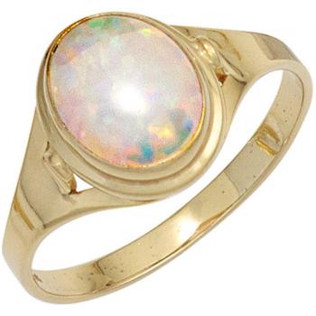 Goldring 333 Jobo Damen Gelbgold 1 Opal Größe 50