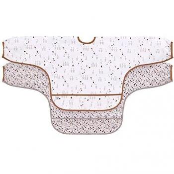 Bavoir manches longues Tiny Farmer Oie lilas