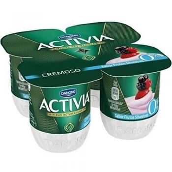 Yogur Activia Cremoso Frutos Silvestres 0% M.G. 4x120 g