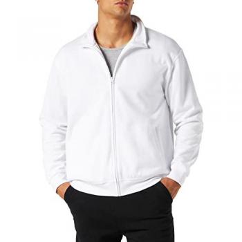 Felpa Cardigan Base Unisex Clique Bianco L