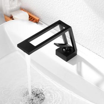 Valve Céramique Lavabo Noir Mat