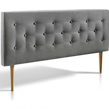 Tête de lit Oslo, capitonnée Tissu, L'épaisseur Totale de 8 cm (140x100 cm, Bleu)