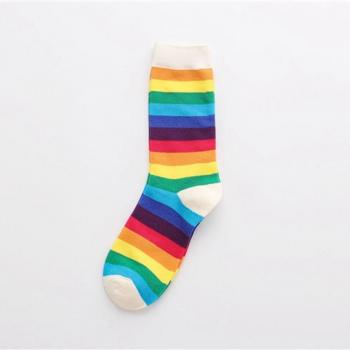 Women's Leisure Rainbow Stripe Socks
