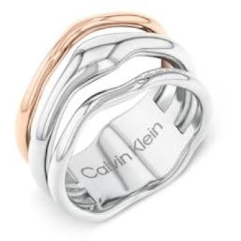 Bague Calvin Klein Sculpturale Dorée Rose