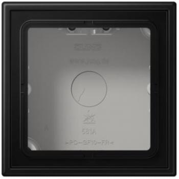 Black 1-Gang Surface Housing