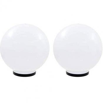 VidaXL 12 pcs Solar LED Square Lamps 12 cm Black