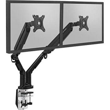 Support double bras articulés premium avec vérin à gaz pour écran VESA 75 cm – 100 cm