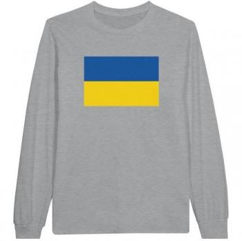 100% Cotton Ukrainian Flag Long Sleeve Top – PixelForma
