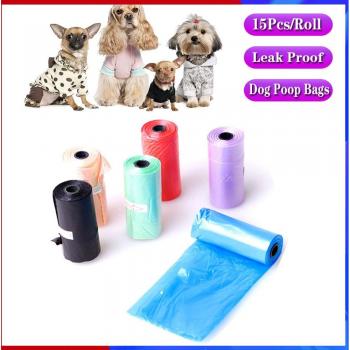 15 Count Leak-Free Biodegradable Dog Poop Bags