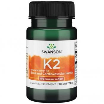 Swanson, Vitamin K2, MK-7, 100 mcg, 30 Weichkapseln