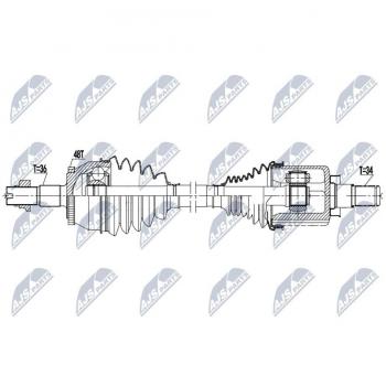 NTY Drive Shaft NPW‑DW 63mm