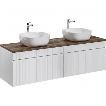 Lavabo Doble Zelie 160 CM en Blanco