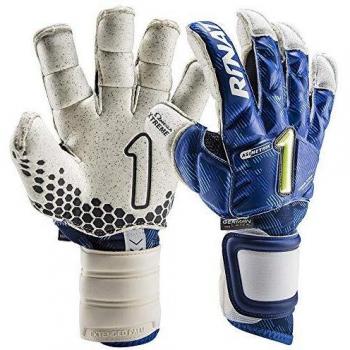 Hunter PRO ASIMETRIK Rinat Torwarthandschuh – Blau-Weiß, Größe 8