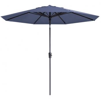 Parasol de jardin Paros II Luxe 300 cm bleu saphir