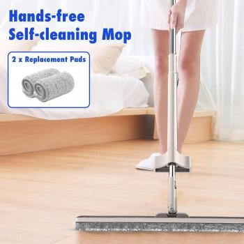 Behogar Self-cleaning Floor Mop with Washable Pads