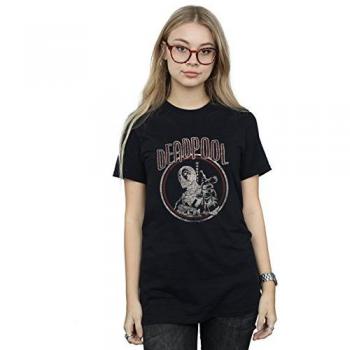 Deadpool Legacy Circle T‑Shirt – Boyfriend Cut, Large Size