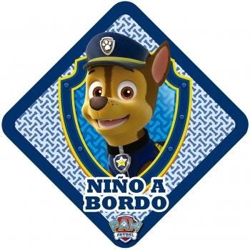 Patrulla Canina LPC103 Pegatina Niño a Bordo, Azul