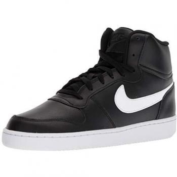Black Nike Ebernon Mid Mens Trainers Leather