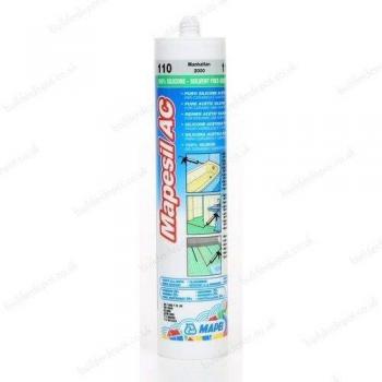 Mapei White AC Silicone Sealant, Mold Resistant, 310ml