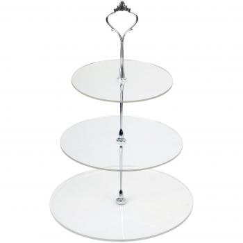 Premium Three-Row Cake Presentation Stand
