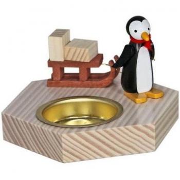 Weihnachts-Pinguin mit Schlitten