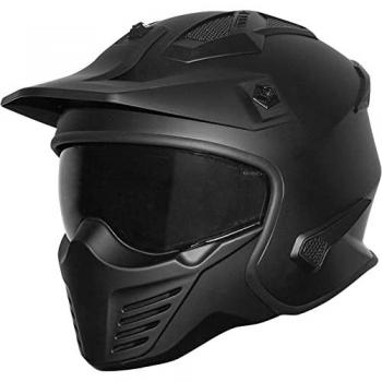 Casque jet Germot GM 44 Noir Mat XS