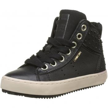 Geox J Kalispera E, Zapatillas para Niñas, Altas, Color Negro