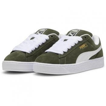 Puma Suede Men's Sneakers – Olive, Size 7 – Premium Leather Finish