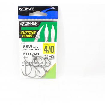 SSW Crochet point de coupe noir 4/0