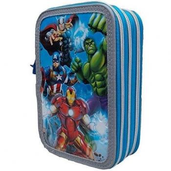 Astuccio Portacolori Marvel 44 Pezzi Cerchiere 3 Zip